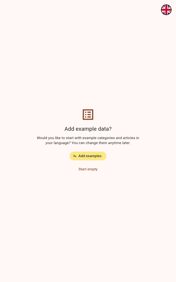 Add example data