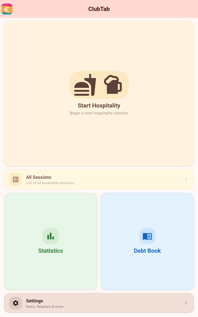 Home screen