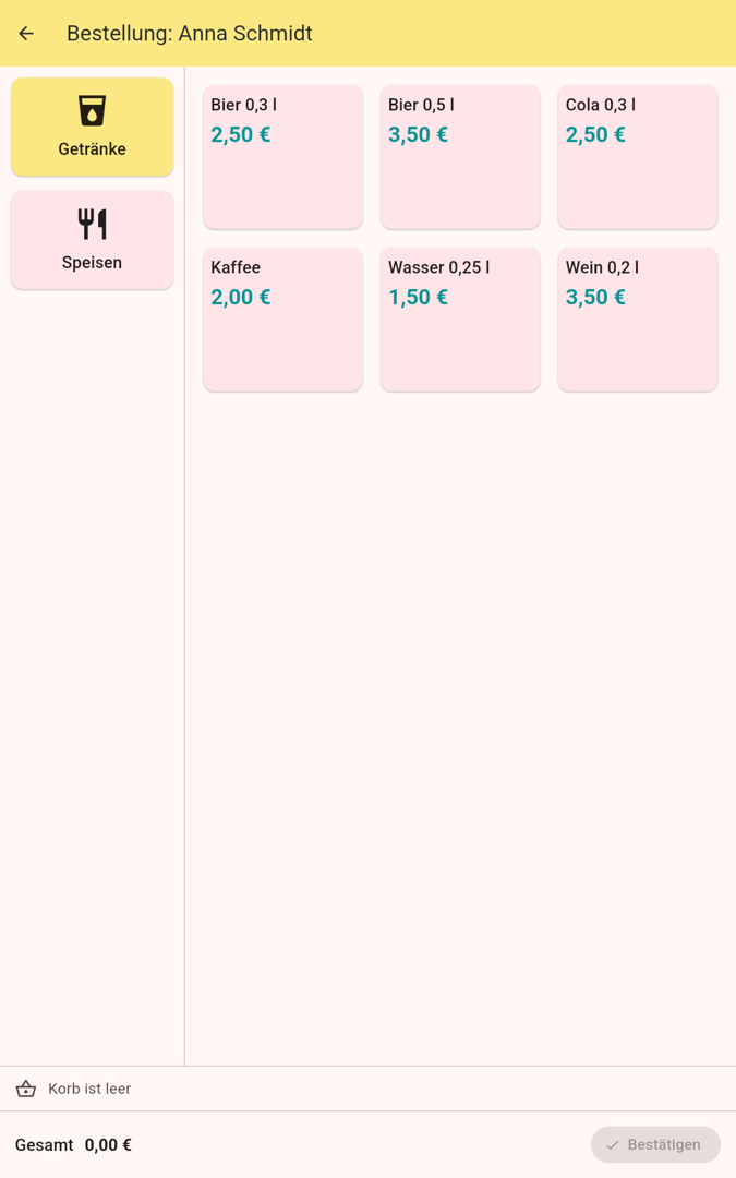 Artikelauswahl