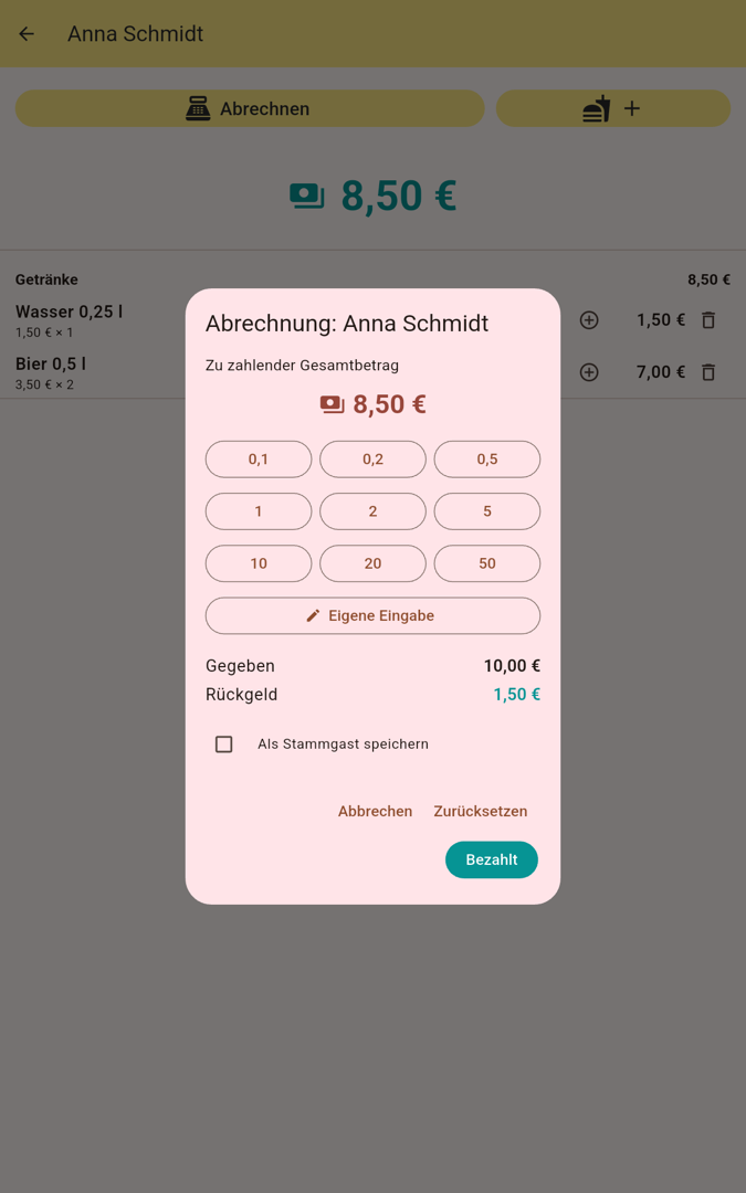 Abrechnung